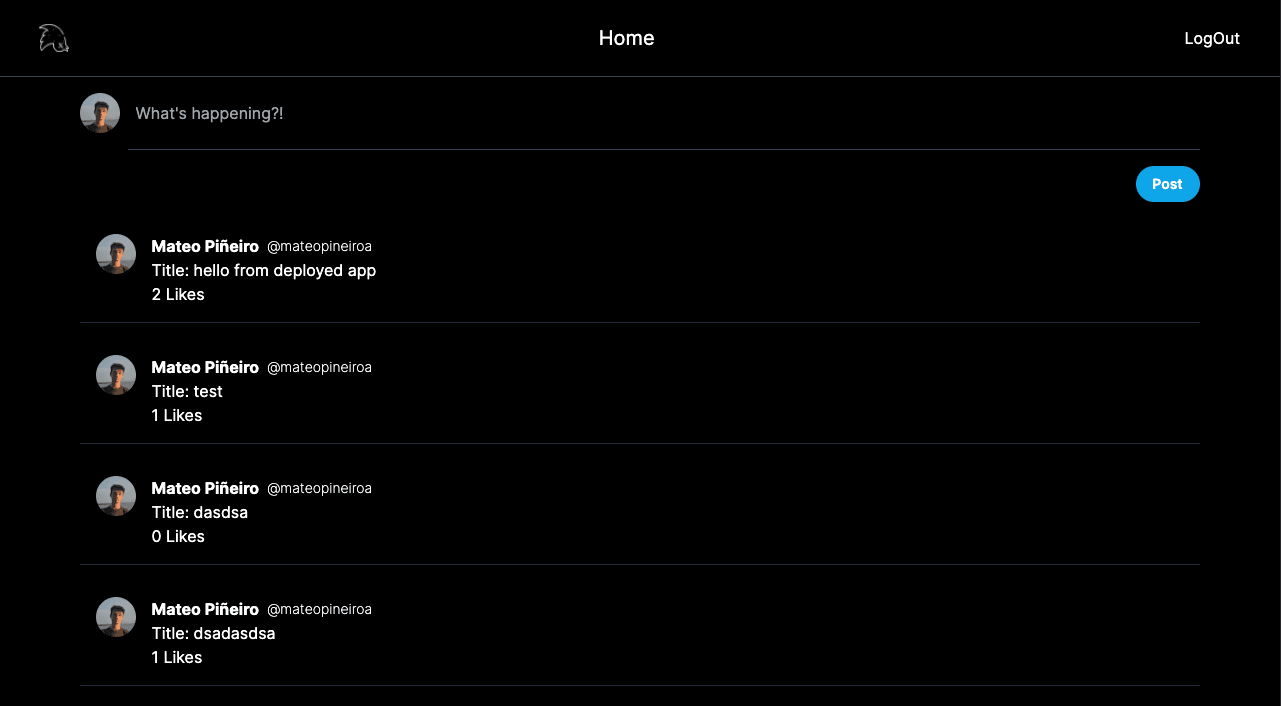Twitter Clone proyect image